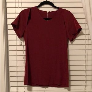 Burgundy blouse